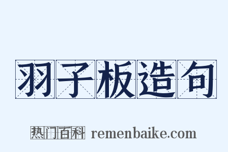 羽子板造句是什么意思的图片